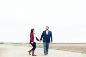 Engagement Session Couple Holding Hands Texas